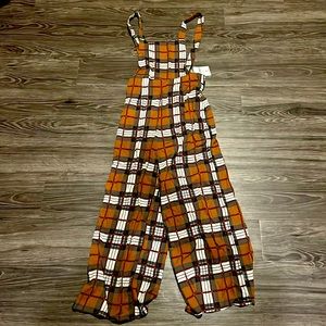 Forever 21 Plaid Overalls - Size Medium, New with Tags